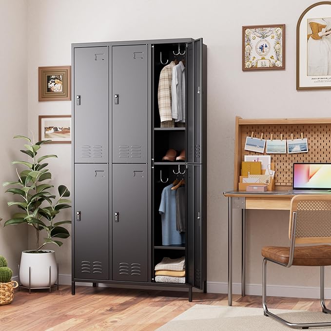 SUPEER 6 Doors Metal Locker for Employees - Image 7