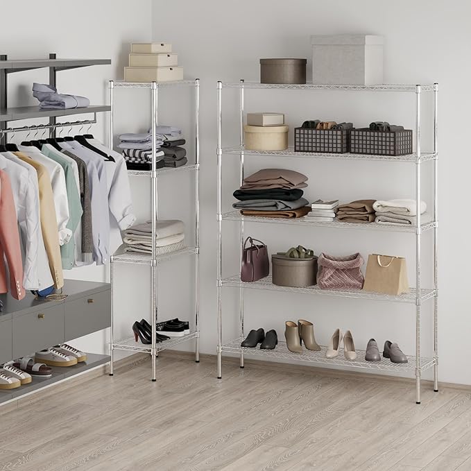 Regal Altair 14" Deep x 54" Wide x 74" Height Wire Shelving Kit | 5-Tier | NSF - Image 7