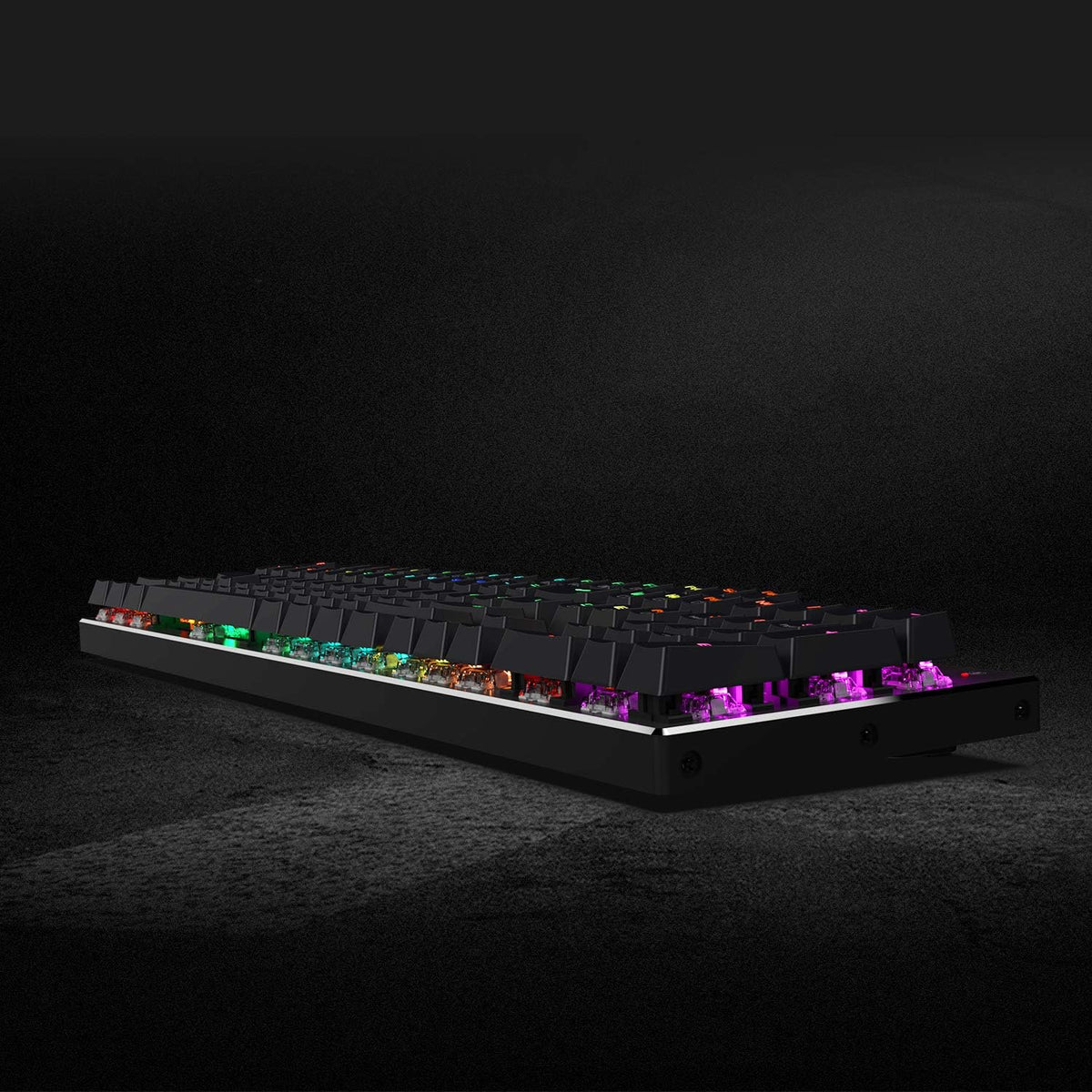 Redragon K556 Wired RGB Mechanical Gaming Keyboard, 104-Key Aluminum Board
