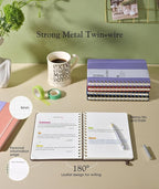 Graph Spiral Journal Notebook, A5 Hardcover Spiral Journals - Image 5