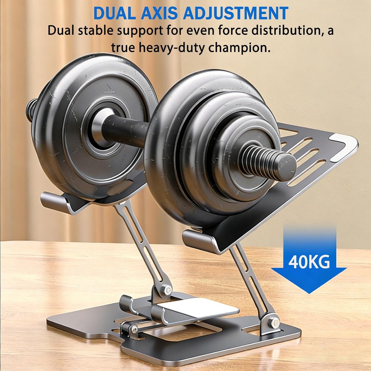 Laptop & Phone 2-in-1 Cooling Stand with Silent Fan, Adjustable Height &a...