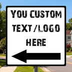 Custom Square Outdoor Signs by HKSIGNS