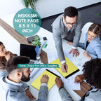 MSKKSM Legal Pads 8.5 x 11, 2 Pack Yellow Note Pads 8.5 x 11 Writing Pads - Image 5