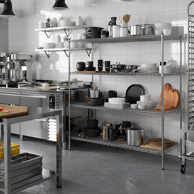 Regal Altair 24" Deep x 60" Wide x 64" Height Wire Shelving Kit | 4-Tier | NSF - Image 5