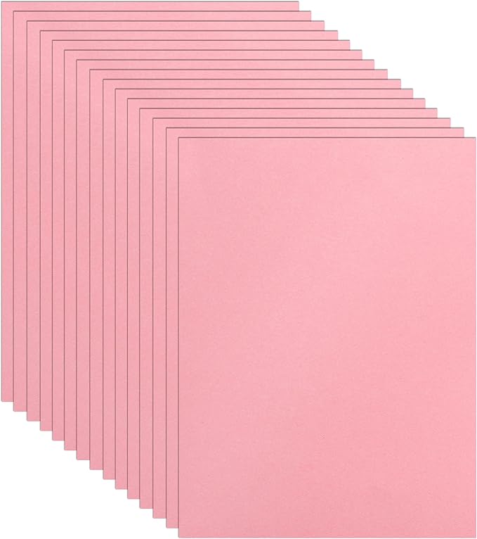 Guakicae 40 Sheets Candy Pink Cardstock 8.5 x 11 Scrapbooking Paper, 75lb by Guakicae