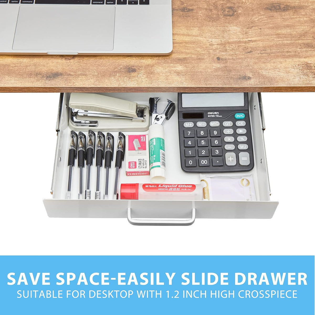 Gome Under Desk Pull-Out Drawer - Storage Organizer Office Mounted, Easy Slid...