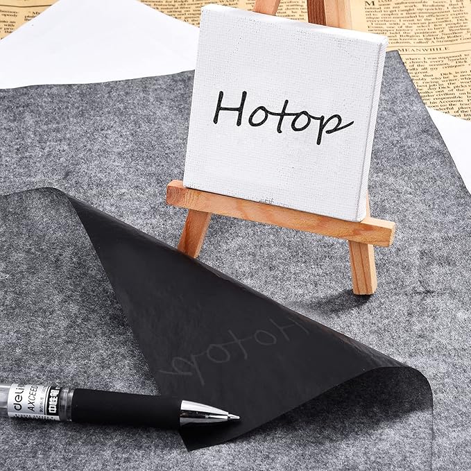 Hotop 100 Sheets Carbon Transfer Paper, Canvas and Other Art Surfaces - Image 6