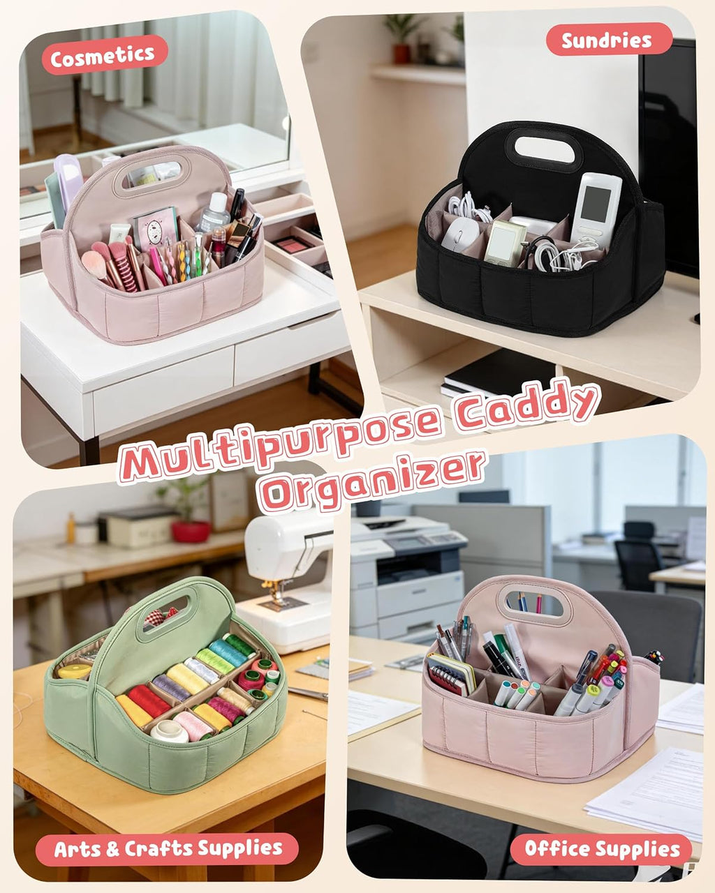 rexmica large marker caddy organizer case bag for on a desk or shelf