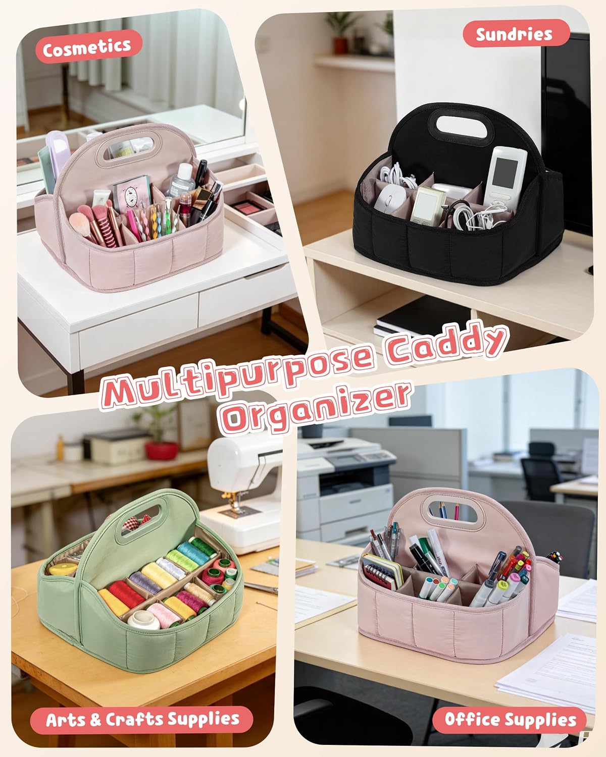 rexmica large marker caddy organizer case bag for on a desk or shelf