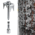 Sumloty 100-Pack 304 Stainless Steel Fence Staples, 1.6 Inch Reusable Fence by Sumloty