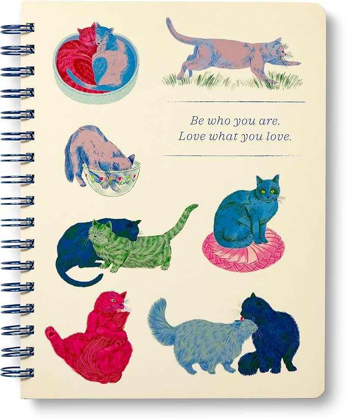 Compendium Spiral Notebook – Be Who You Are. Love What You Love. – A Designer by Compendium