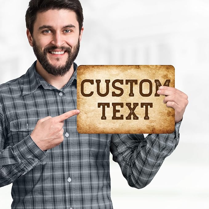 Custom Sign, Custom Street Sign, 11 Font Colors, 13 Font Styles, 4 Hole Options - Image 2