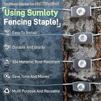 Sumloty 200-Pack 304 Stainless Steel Fence Staples, 1.6 Inch Reusable Fence - Image 5