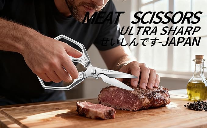 Kitchen Scissors Silver - Image 7