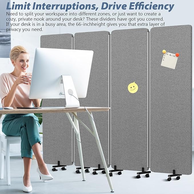 Acoustic Room Divider Privacy Panel - Image 5