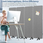 Acoustic Room Divider Privacy Panel - Image 5