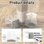 Clear Square Chair Leg Protector - Image 4