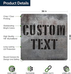 Custom Sign, Custom Street Sign, 11 Font Colors, 13 Font Styles, 4 Hole Options - Image 6