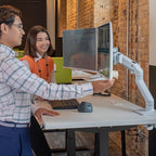 Ergotron – HX Dual Monitor Arm, VESA Desk Mount – - Image 4