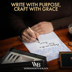 Wordsworth & Black Calligraphy Pen Gift Set, Includes Ink Bottle, 6 Ink - Image 2