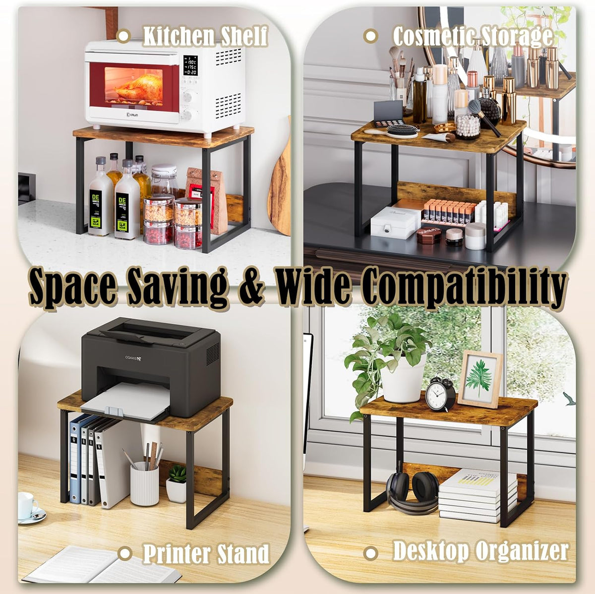 MARTY Countertop Organizer,17.1"x12.4", Cabinet Organizer Microwave...