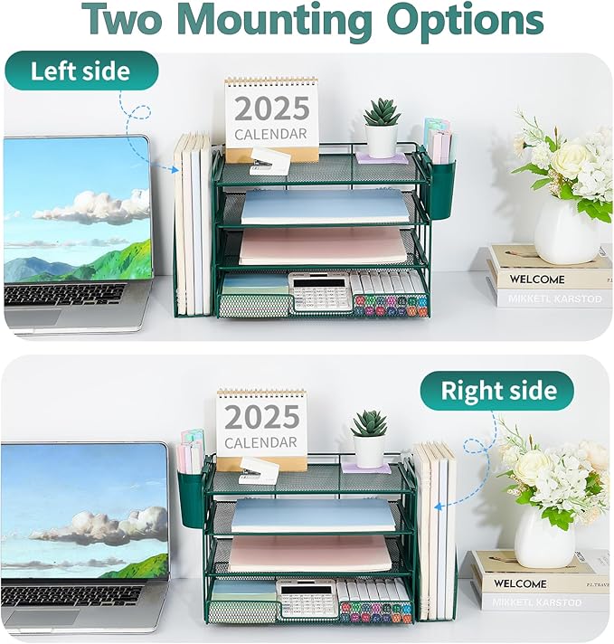 OPNICE Desk Organizer, 4-Tier Desktop File Organizer - Image 2