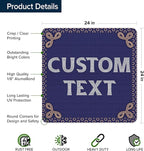 Custom Sign, Custom Street Sign, 11 Font Colors, 13 Font Styles, 4 Hole Options - Image 6