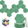 Hexagonal Acoustic Panels-12 Pack High-Density Sound Absorbing Panels by UNECHOACOUSTIC