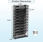 EASEPRES Desk File Organizer Mesh 11-Tier, Hanging Wall Mount Document - Image 7