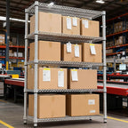M MZG 5 Tiers Shelf Metal Storage Shelves 3300 lbs Steel Storage Shelving - Image 6