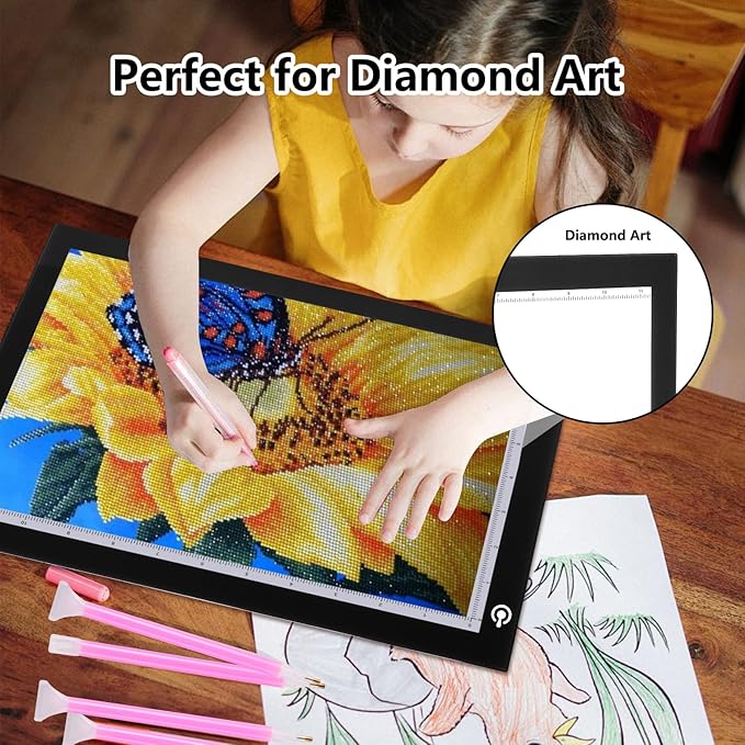 NXENTC A4 Tracing Light Pad, Ultra-Thin Tracing Light Box USB Power Artcraft - Image 5