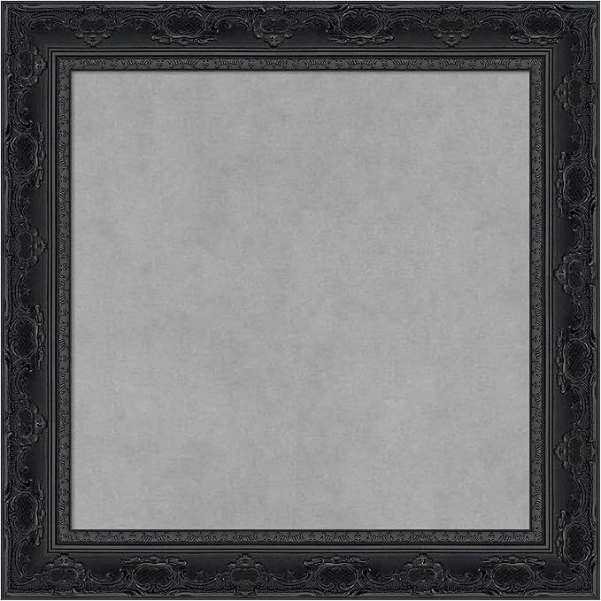 Amanti Art Black Framed Magnetic Board 20x20 Small Vision Board by AmantiArt