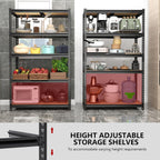 72" h storage shelves,storage shelves heavy duty,2400lbs metal on a desk or shelf