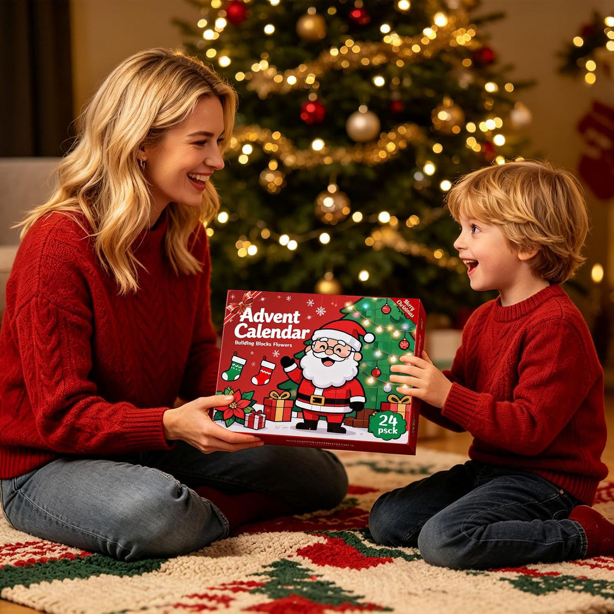 Flower Advent Calendar 2026 – 24-Day Christmas Countdown Building Set