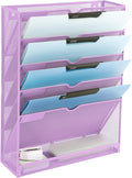 EASEPRES 6 Tier Mesh Hanging Wall File Organizer, Desk Vertical Mail Paper by EASEPRES