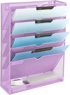 EASEPRES 6 Tier Mesh Hanging Wall File Organizer, Desk Vertical Mail Paper by EASEPRES