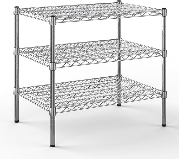 Regal Altair 21" Deep x 30" Wide x 27" Height Wire Shelving Kit | 3-Tier | NSF by Regal+Altair