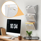 Docnest 2 Tier Mesh Wall File Holders - Image 6
