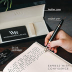 Wordsworth & Black Majesti Fountain Pen- Luxury Case, 24K Gold Finish; 18K - Image 3