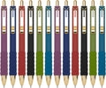 Aisibeiger Ballpoint Pens Black Ink Medium Point 1.0mm, Vintage 12-count | Ball Point Pen with Super Soft Grip Office Supplies Smooth Writing Pens for Women Journaling