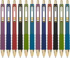 Aisibeiger Ballpoint Pens Black Ink Medium Point 1.0mm, Vintage 12-count | Ball Point Pen with Super Soft Grip Office Supplies Smooth Writing Pens for Women Journaling