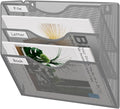 EasyPAG 3 Pocket Mesh Wall File Organizer, Hanging Paper Folder Holder by EasyPAG