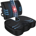 FORTEM Seat Cushion, Office Chair Cushion, Lumbar Support Pillow by FORTEM