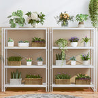 HCHQHS Bookshelf, 4-Tier Industrial Bookcase, Freestanding Tall Bookshelves - Image 8