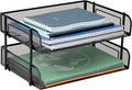 Mind Reader Stackable Paper Tray, Desktop Organizer, File Storage, Metal Mesh by MindReader