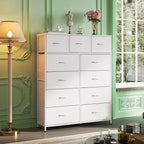 WLIVE Tall Dresser for Bedroom, Fabric Dressers Storage Tower, Dresser & Chest - Image 2