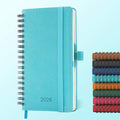 IN-LUXPRO Planner 2026 Daily Weekly and Monthly, 6.5"x3.75", 12 Months Spiral by IN-LUXPRO