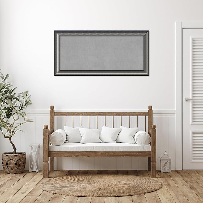 Amanti Art Silver Framed Magnetic Board 26x54 Oversize Vision Board - Image 4