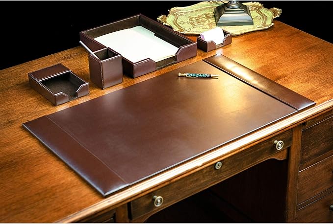 DACASSO Bonded Leather Desk Set - Image 4