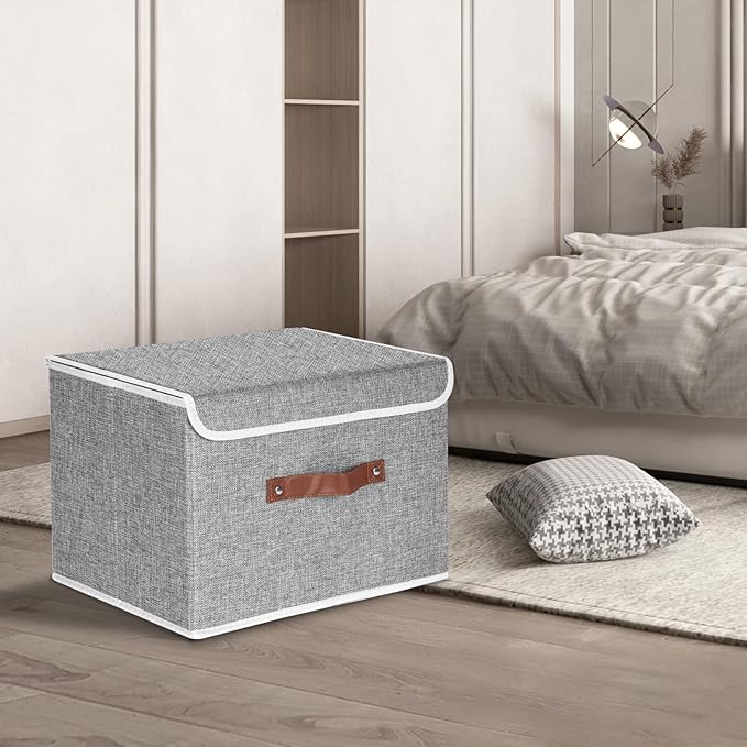 TYEERS Collapsible Storage Boxes, Washable Fabric Storage Bins - Image 5
